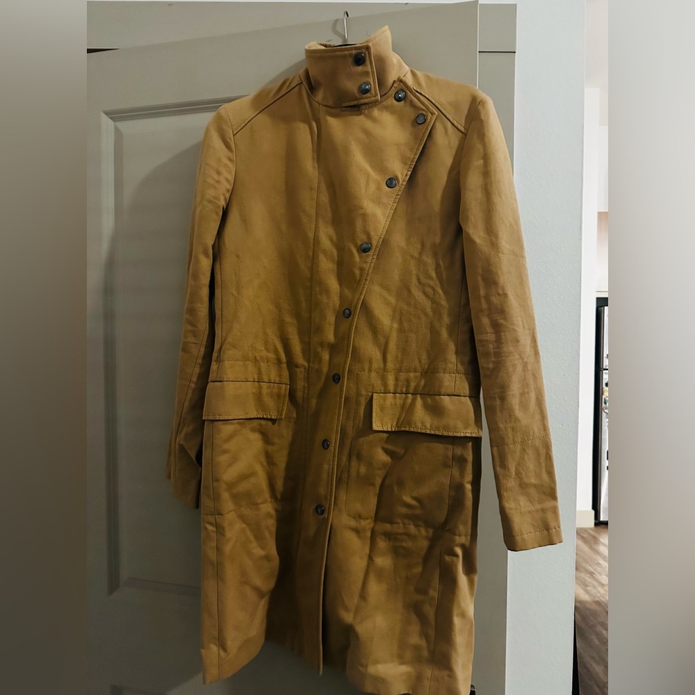 Vintage Burberry Tan Trench Coat - Linen/ Cotton